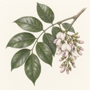 Pencil study of Pongamia pinnata