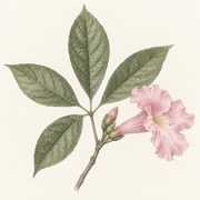 Pencil study of Tabebuia rosea